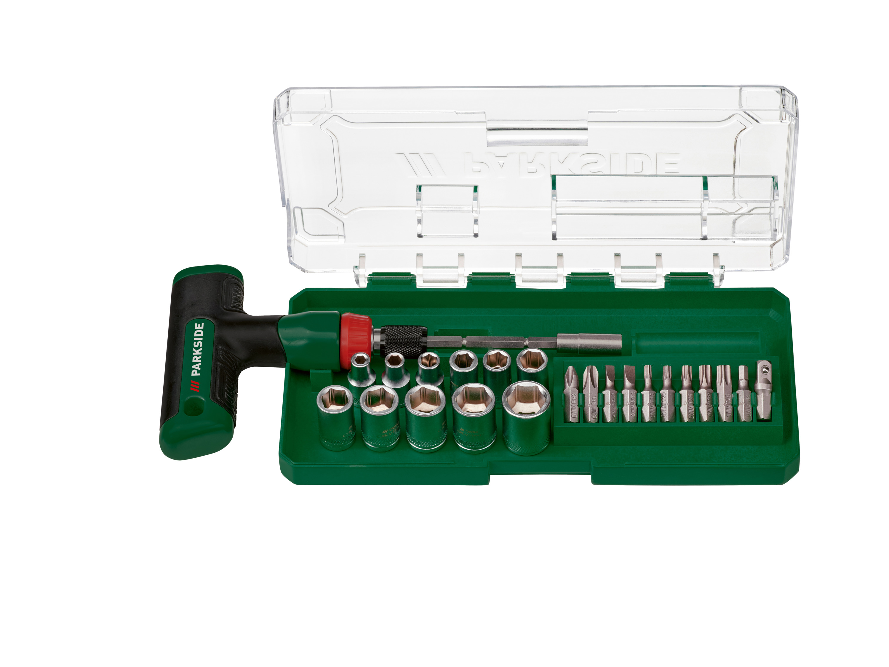 PARKSIDE® Zestaw śrubokrętów, 23 lub 24 elementy (Grzechotki z uchwytem T)