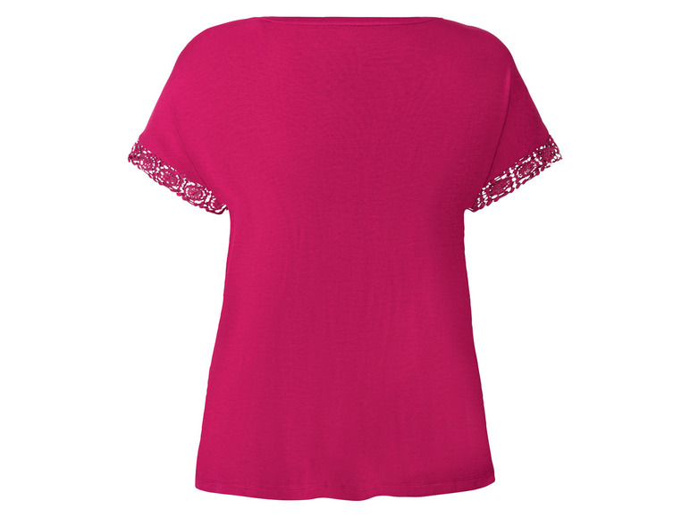 Pełny ekran: esmara® T-shirt damski z wiskozą, z ozdobną koronką - zdjęcie 11