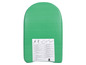 Zielony bodyboard do zabawy w wodzie.