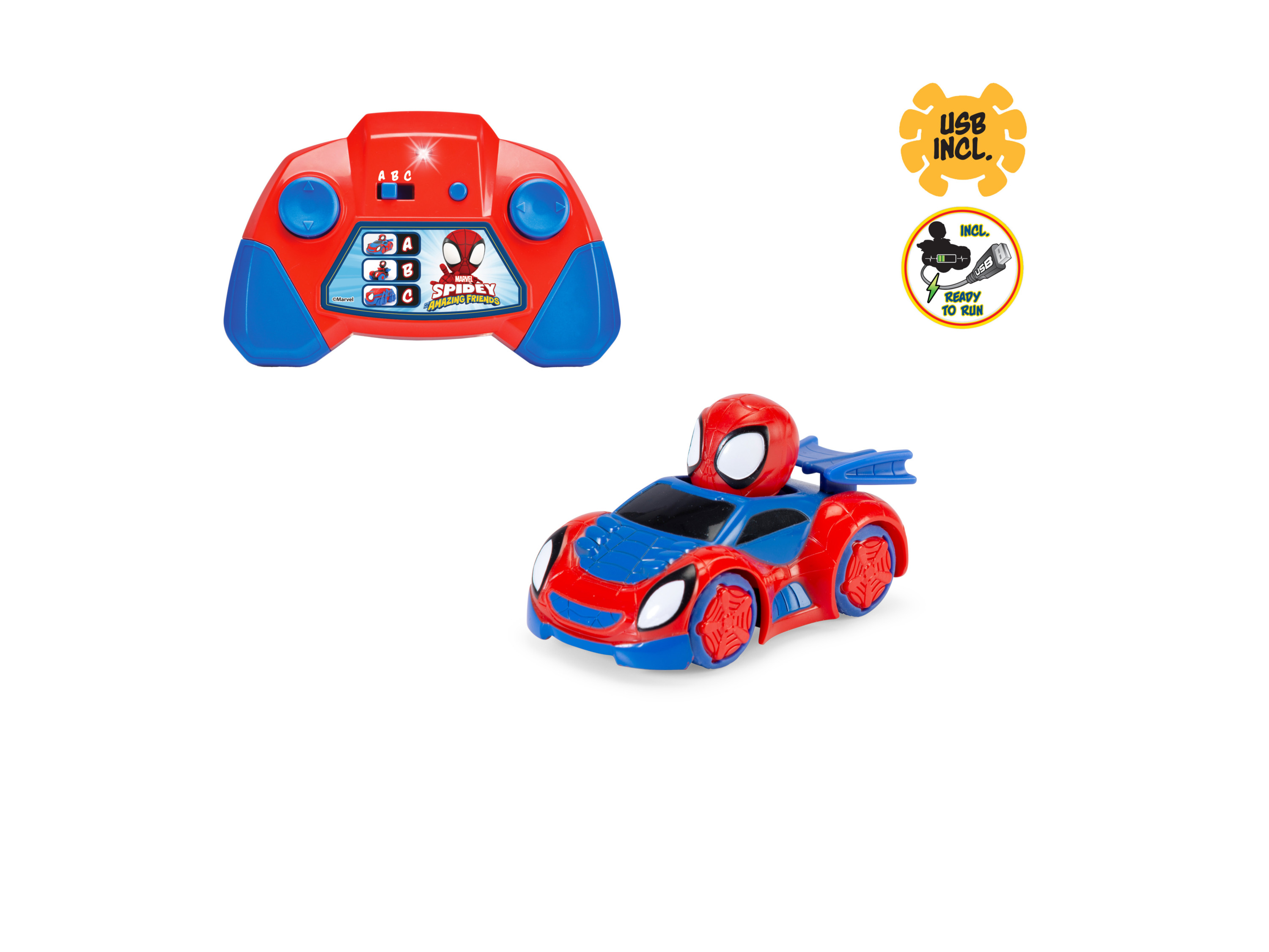 DICKIE Zdalnie sterowany Spidey 1:50 Pajęczak RC Spidey 1:50 Pająk (Web crawler)