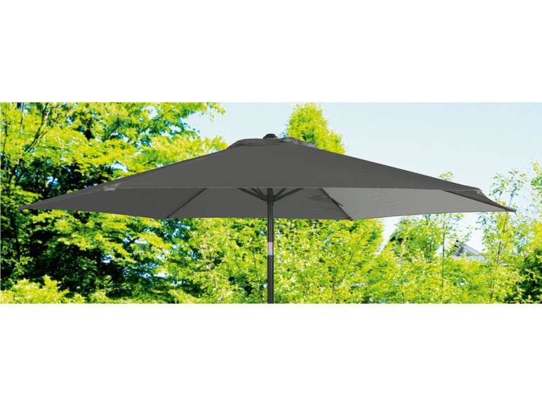 Pełny ekran: LIVARNO home Parasol ogrodowy przeciwsłoneczy, Ø 294 cm, antracyt - zdjęcie 8