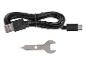 Kabel USB z wtyczką Micro USB i klucz imbusowy.