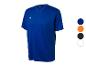 Niebieska sportowa koszula z różnymi opcjami kolorystycznymi.
