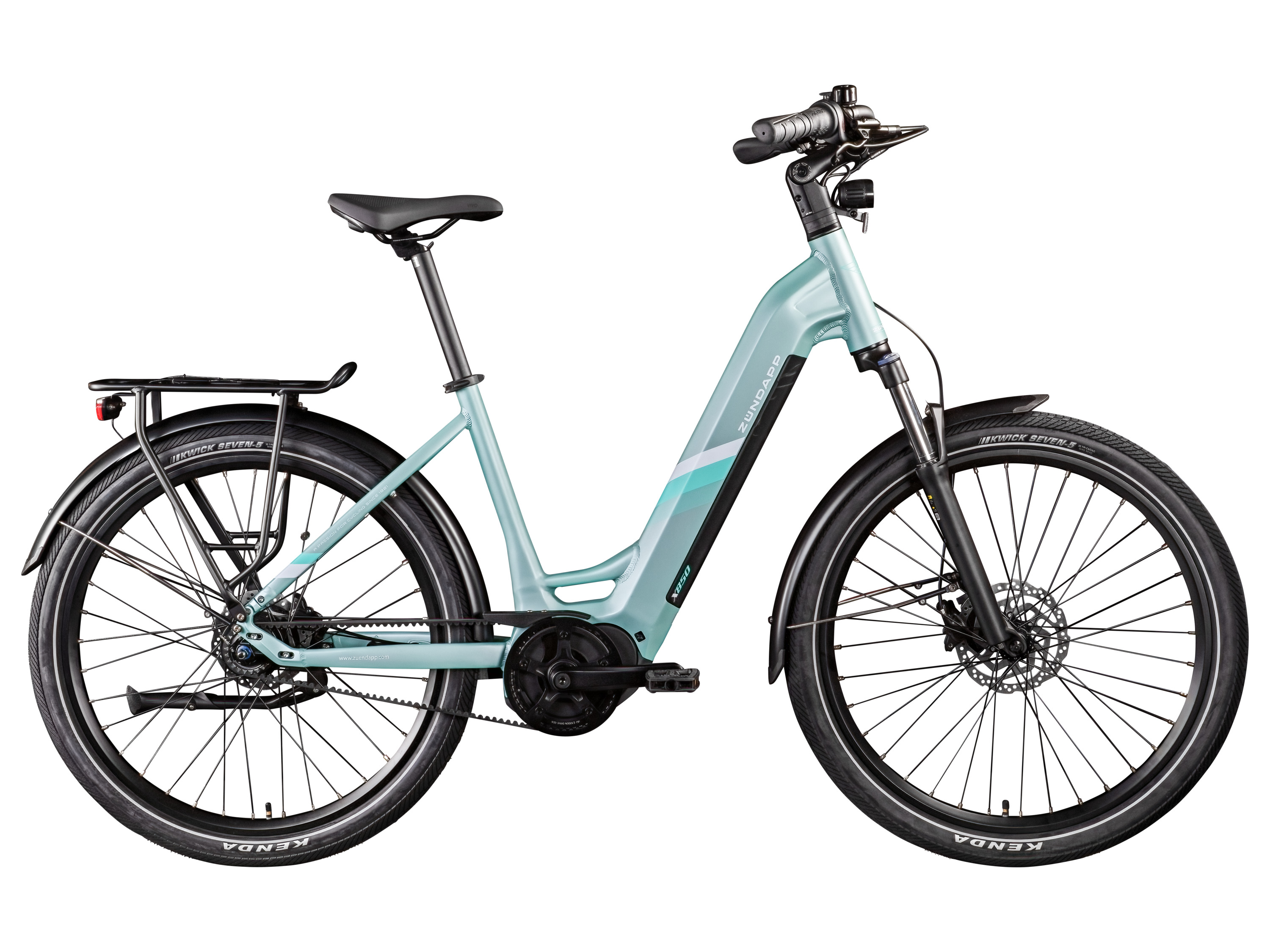 ZÜNDAPP Rower elektryczny X850, pasek napędowy Gates Carbon. (morski błękit)