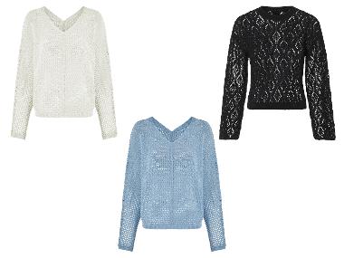 esmara® Sweter damski ażurowy