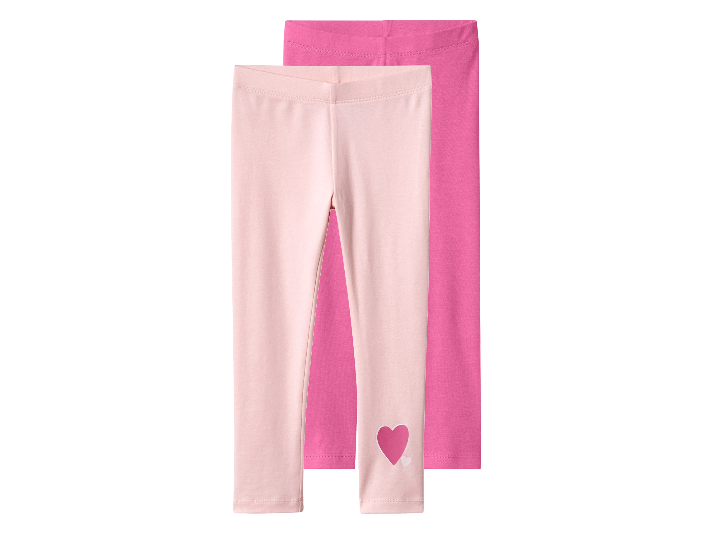 lupilu® Legginsy dziecięce z bawełną, 2 pary (Różowy, 86/92)