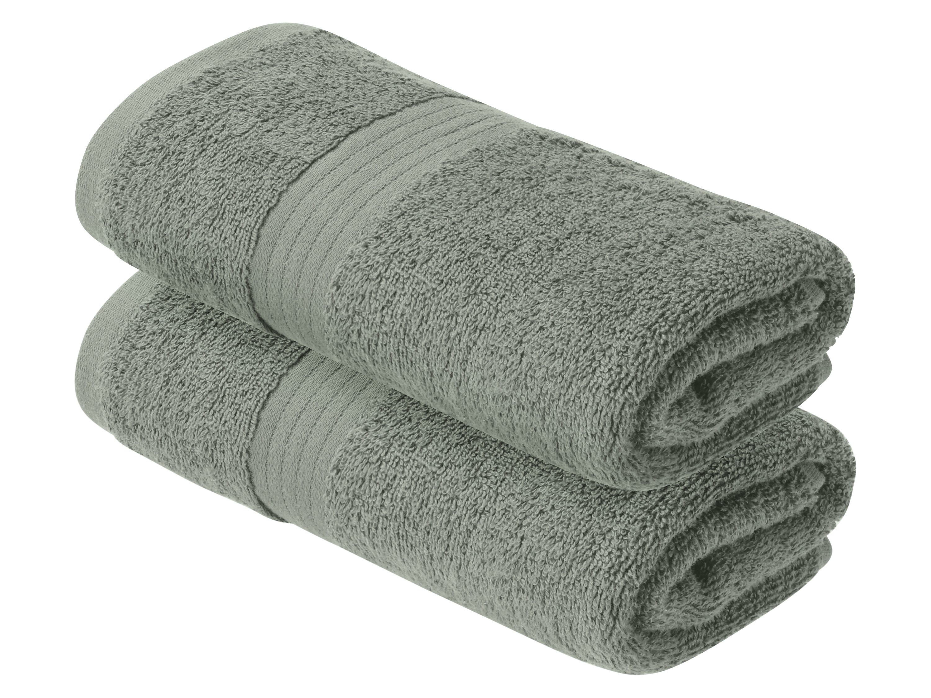 LIVARNO® Komplet 2 ręczników frotté z bawełny, 50 x 100 cm (Miętowy)
