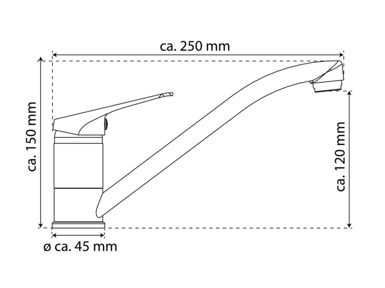 Bateria kuchenna SPEED, z zakresem obrotu 360°