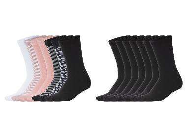esmara® Skarpetki damskie z biobawełną, 7 par