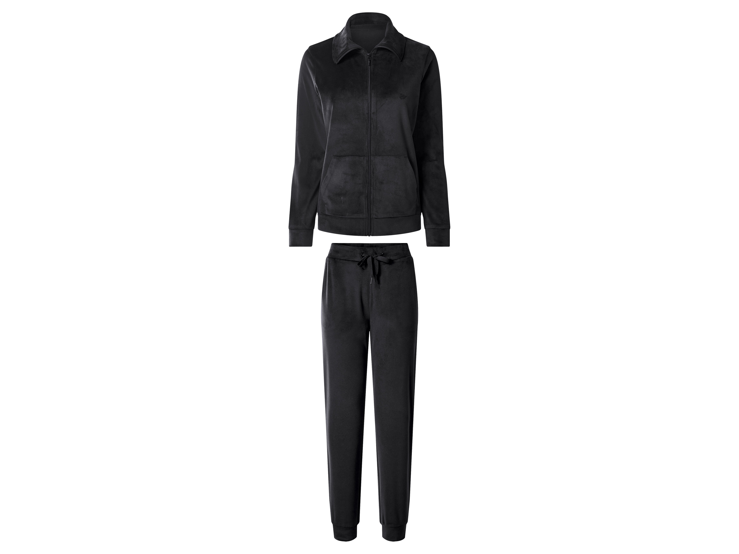ESMARA® Dres welurowy damski (Czarny, XL (48/50))