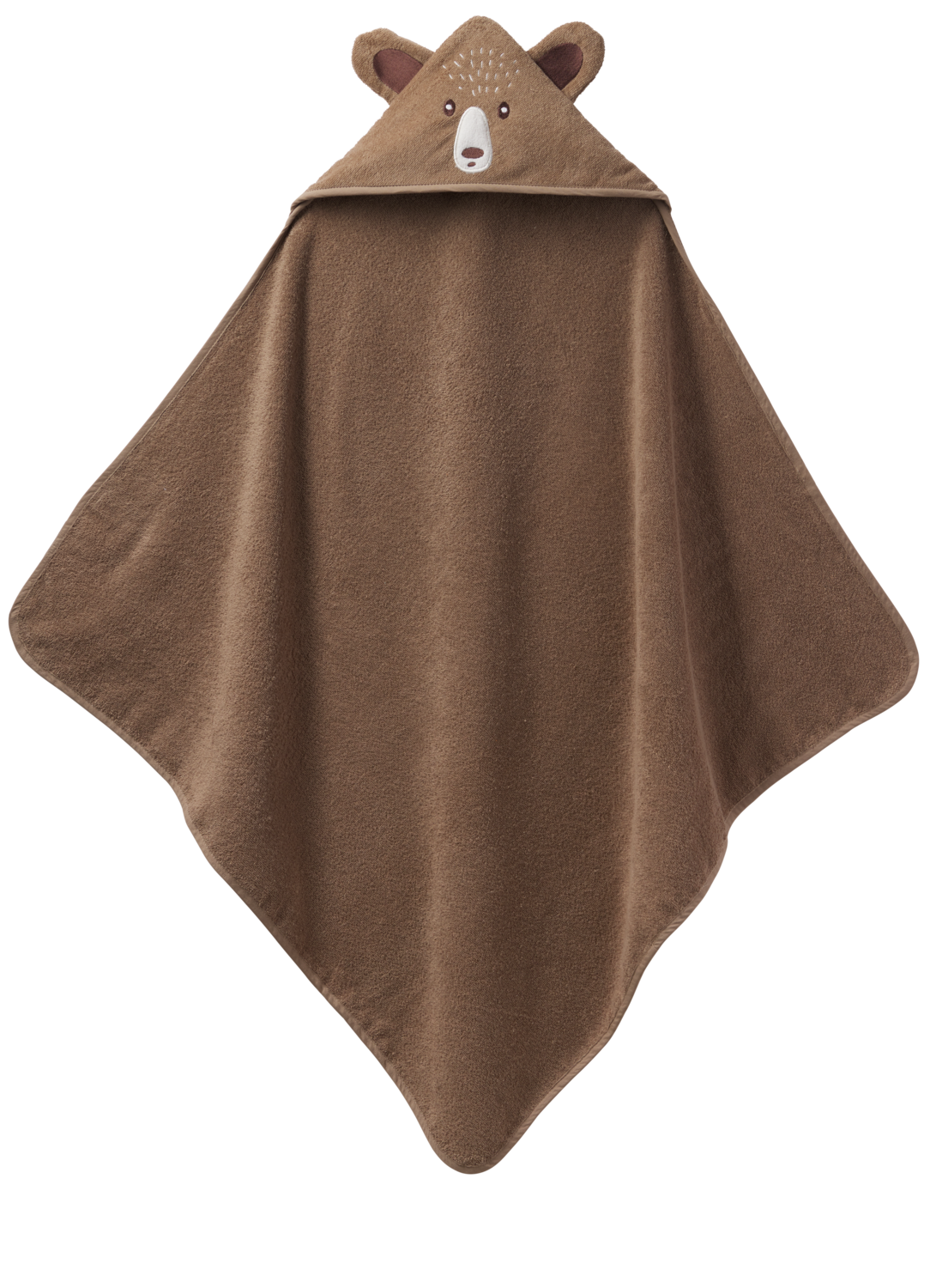 LUPILU® Ręcznik kąpielowy z kapturkiem dla niemowląt, 85 x 85 cm (Niedźwiedź)