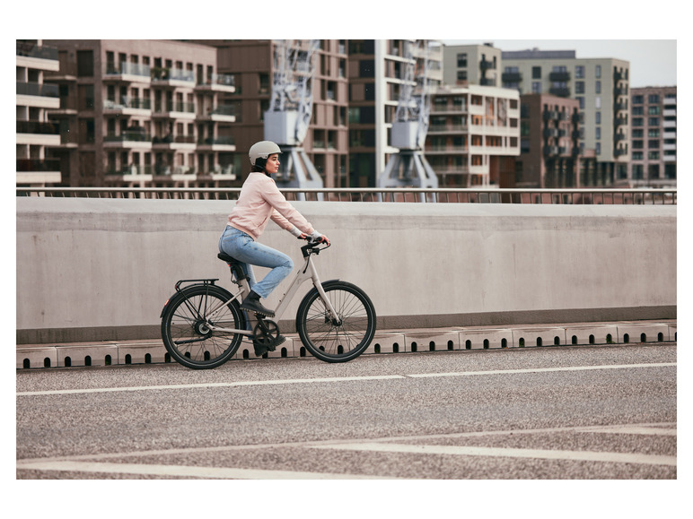 Pełny ekran: CRIVIT Rower elektryczny Urban E-Bike Y.2, biały kremowy - zdjęcie 2