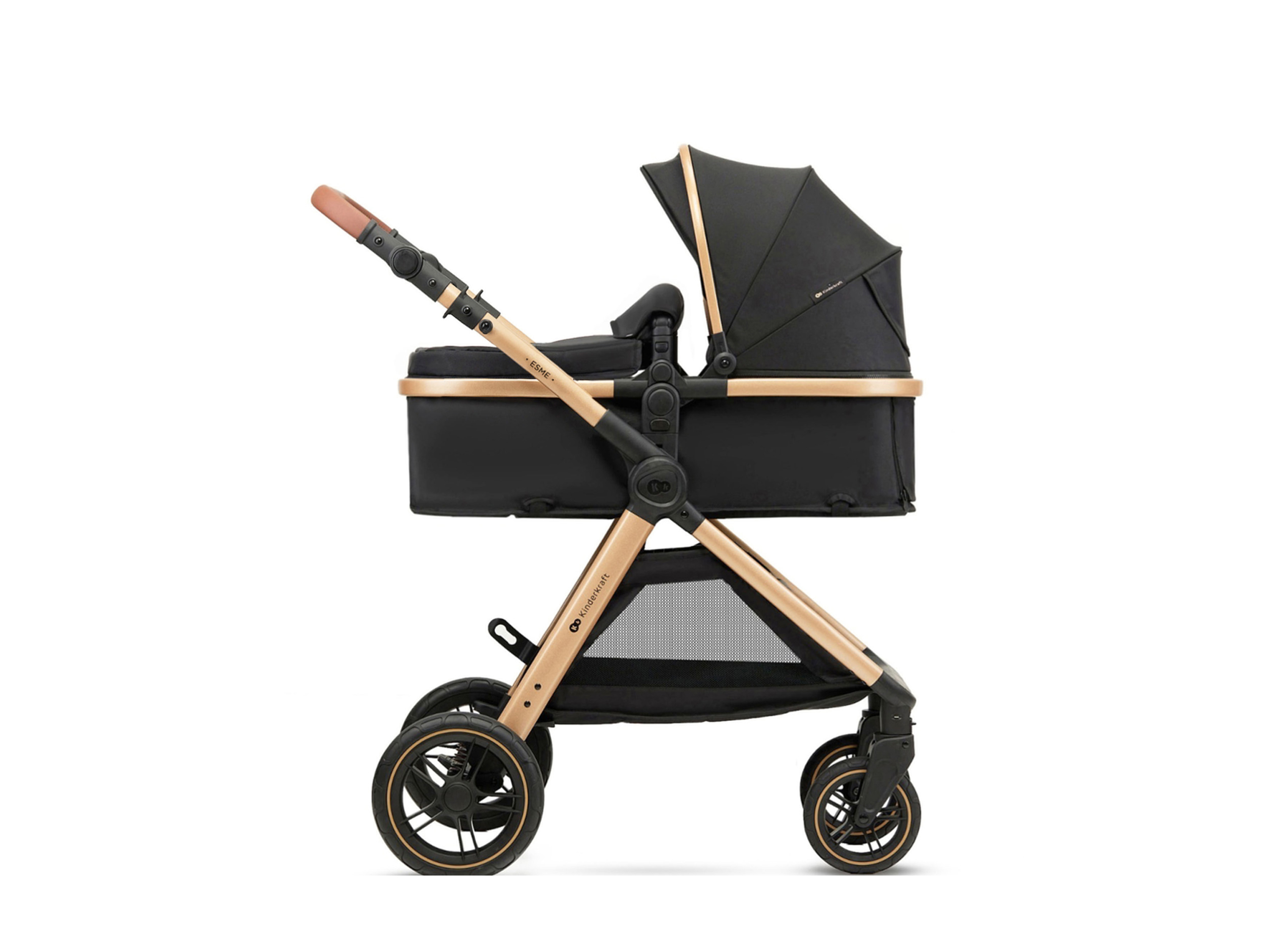 KINDERKRAFT Wózek dziecięcy »Esme Classic 2in1« (Czarny)