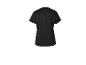 Czarny T-shirt z krótkim rękawem, widok z tyłu.