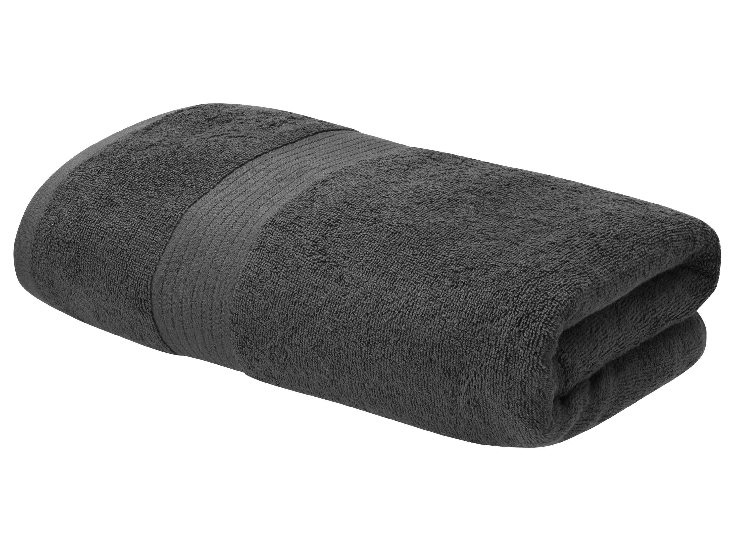 LIVARNO® Ręcznik kąpielowy frotté z bawełny, 70 x 140 cm (Szary)