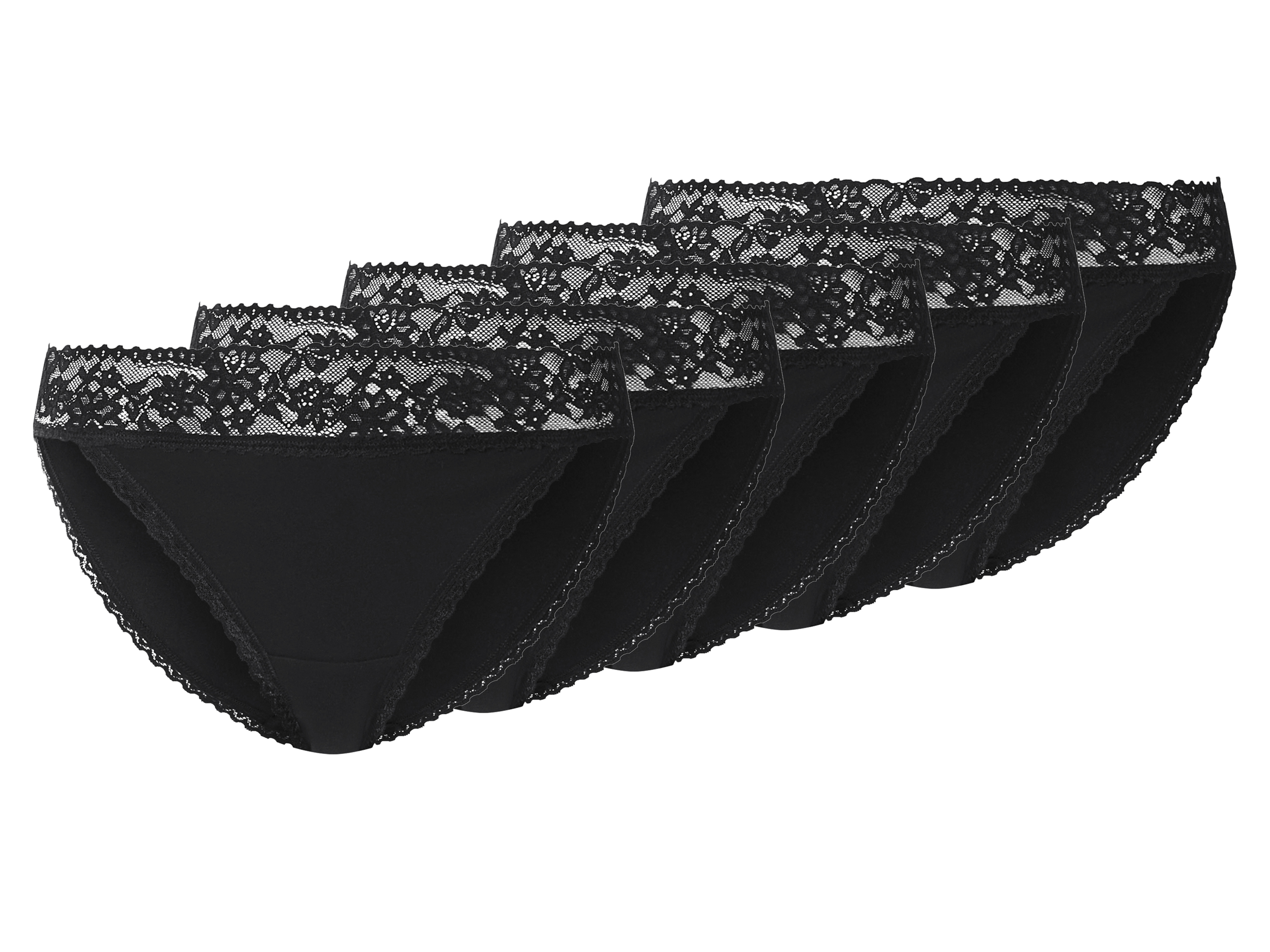 esmara® Figi damskie z bawełną, 5 par