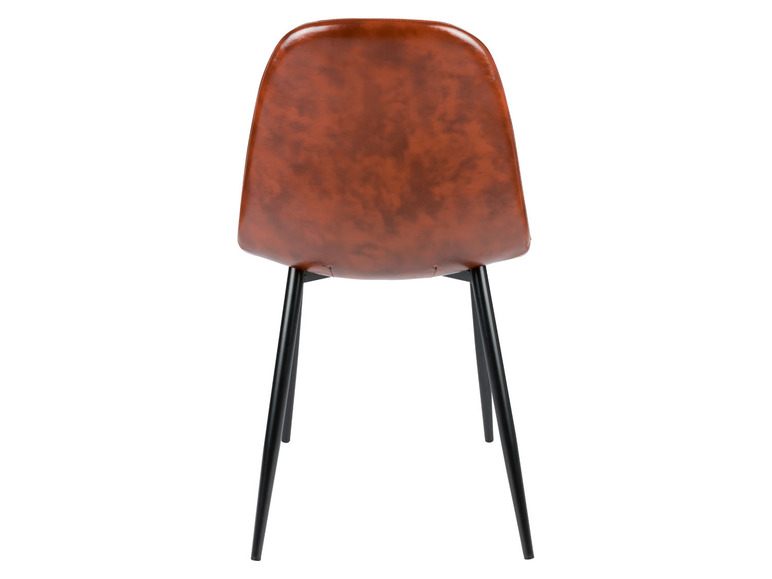 Pełny ekran: LIVARNO home Krzesło »San Diego«, brązowa imitacja skóry, 2 szt. - zdjęcie 5