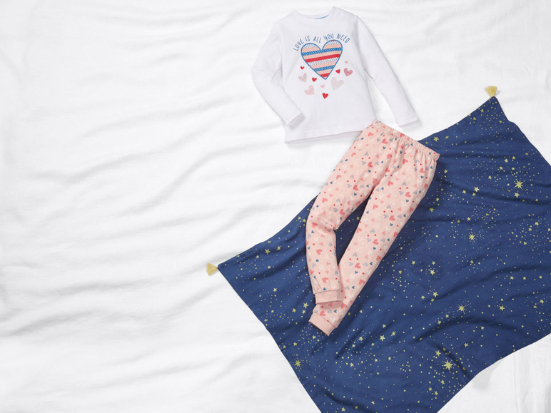 Pełny ekran: lupilu® Piżama dziecięca z bawełny (koszulka + spodnie) z nadrukiem świecącym w ciemności - zdjęcie 17