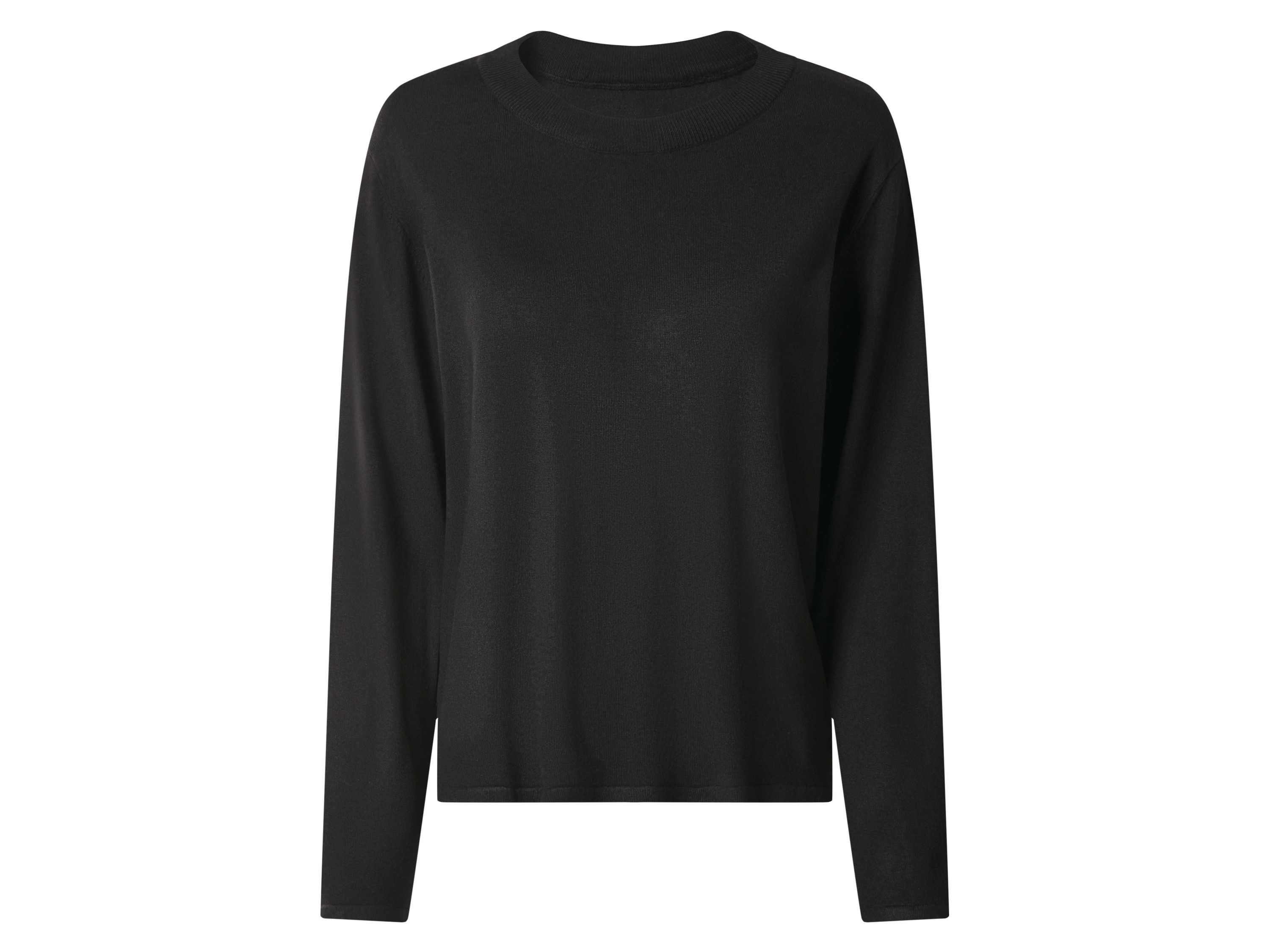 ESMARA® Sweter z cienkiej dzianiny damski (Czarny, L(44/46))