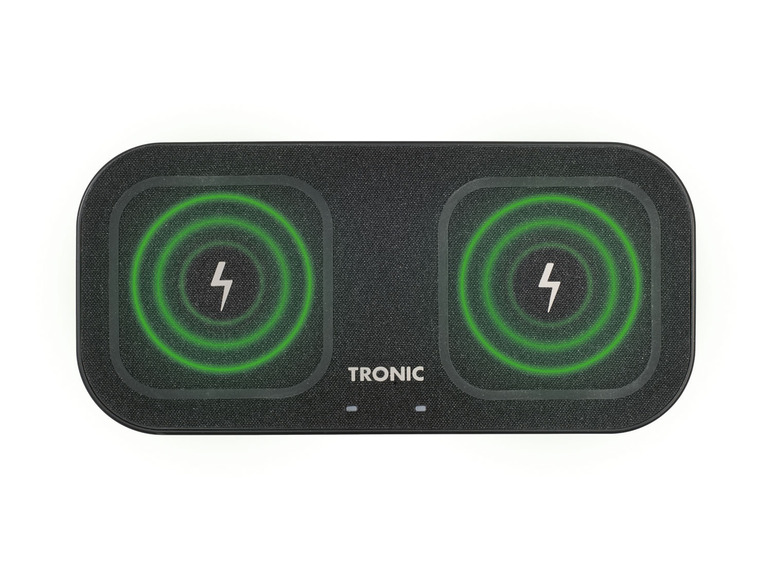 Pełny ekran: TRONIC® Podkładka ładująca Qi® Dual, metalowa ramka, z zasilaczem 30 W - zdjęcie 3