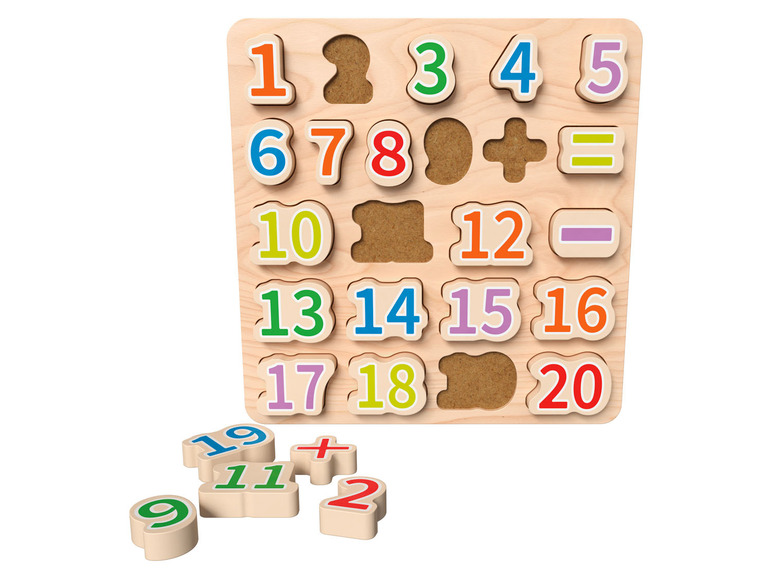 Pełny ekran: Playtive Puzzle edukacyjne z naturalnego drewna - zdjęcie 11