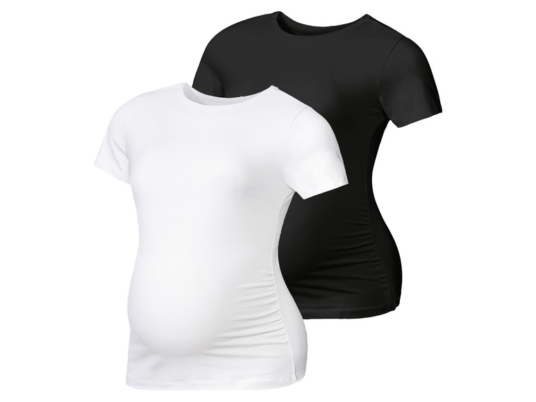 Pełny ekran: esmara® Koszulki ciążowe z bawełną, 2 sztuki - zdjęcie 7