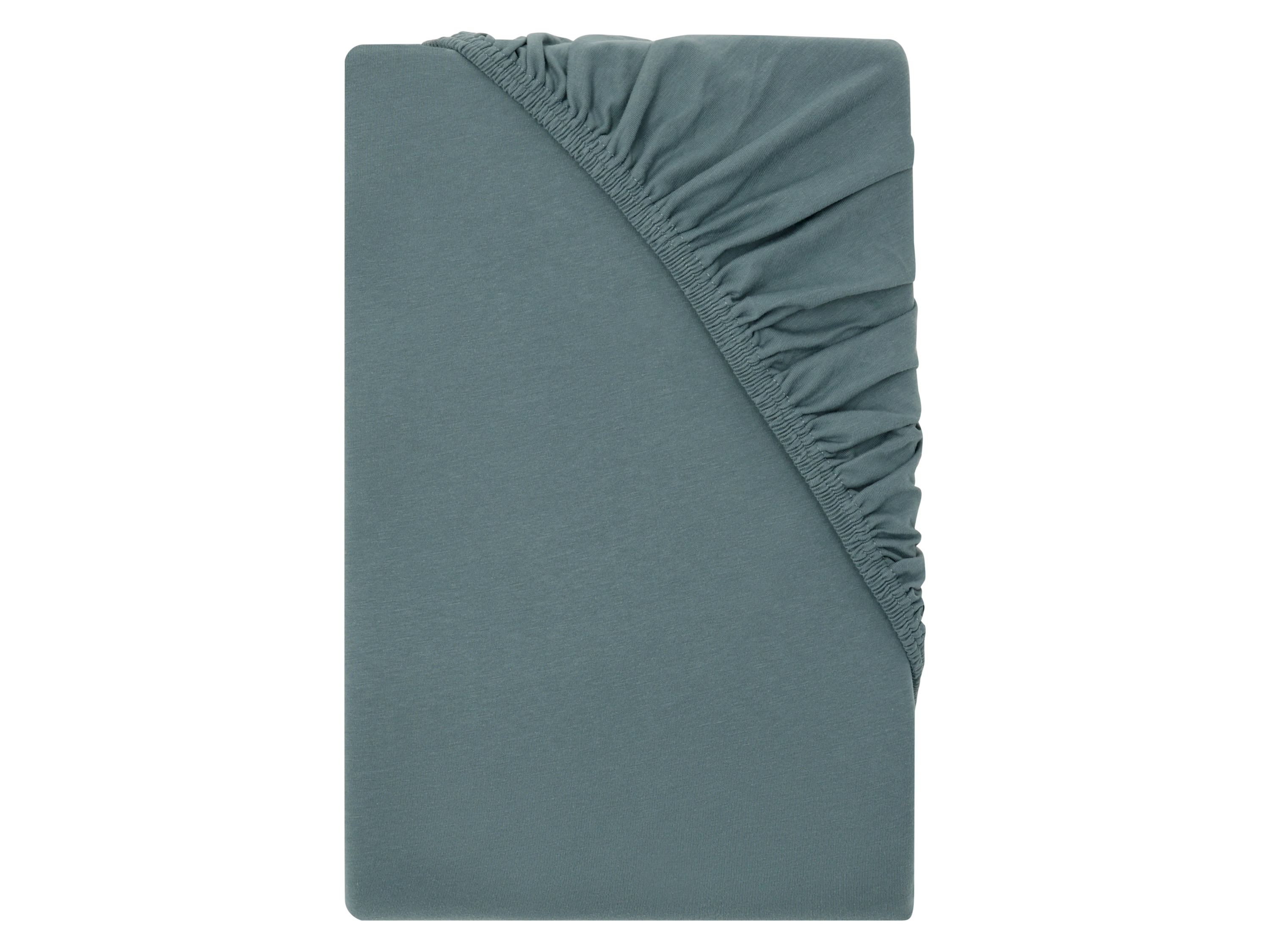 LIVARNO® Prześcieradło z dżerseju z gumką, 140-160 x 200 cm (Petrol)