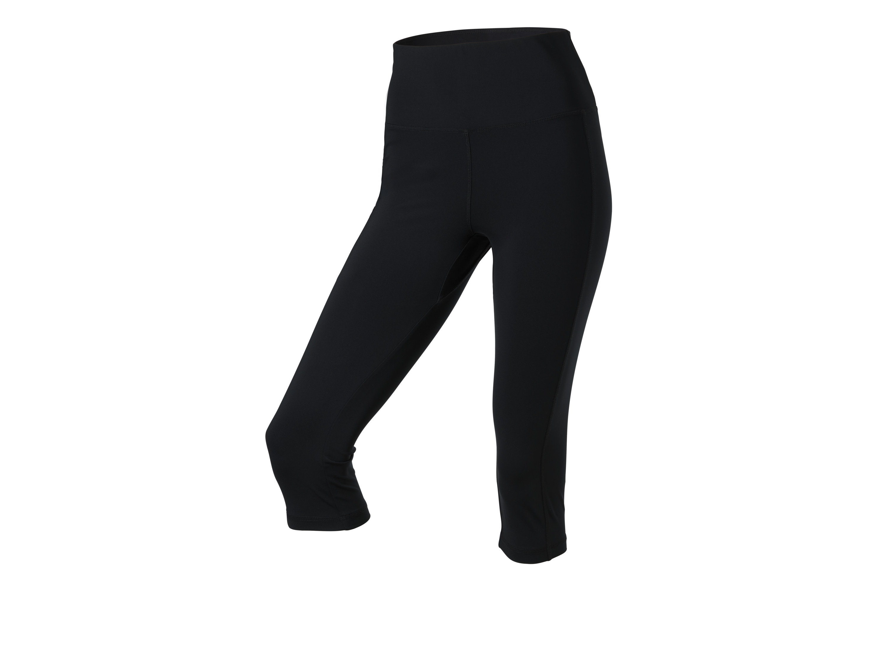 CRIVIT Legginsy funkcyjne damskie capri (Czarny, XS (32/34))