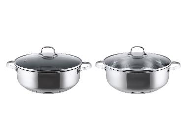 SILVERCREST® Patelnia do serwowania ze stali nierdzewnej, 28 cm