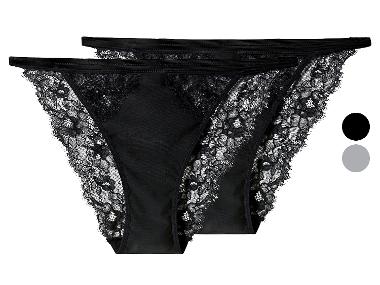 esmara® Majtki figi damska z koronką, 2 pary