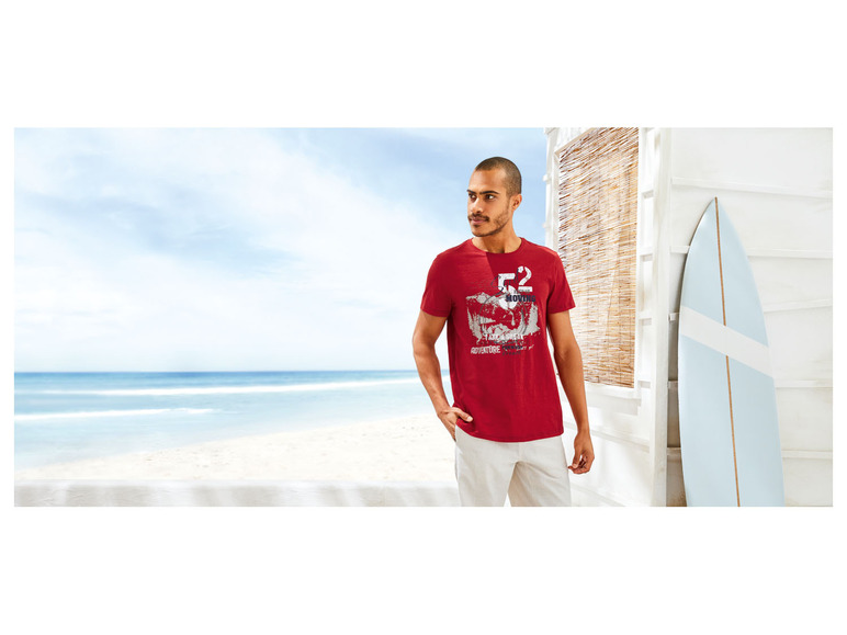 Pełny ekran: LIVERGY® T-shirt męski bawełniany z nadrukiem - zdjęcie 3
