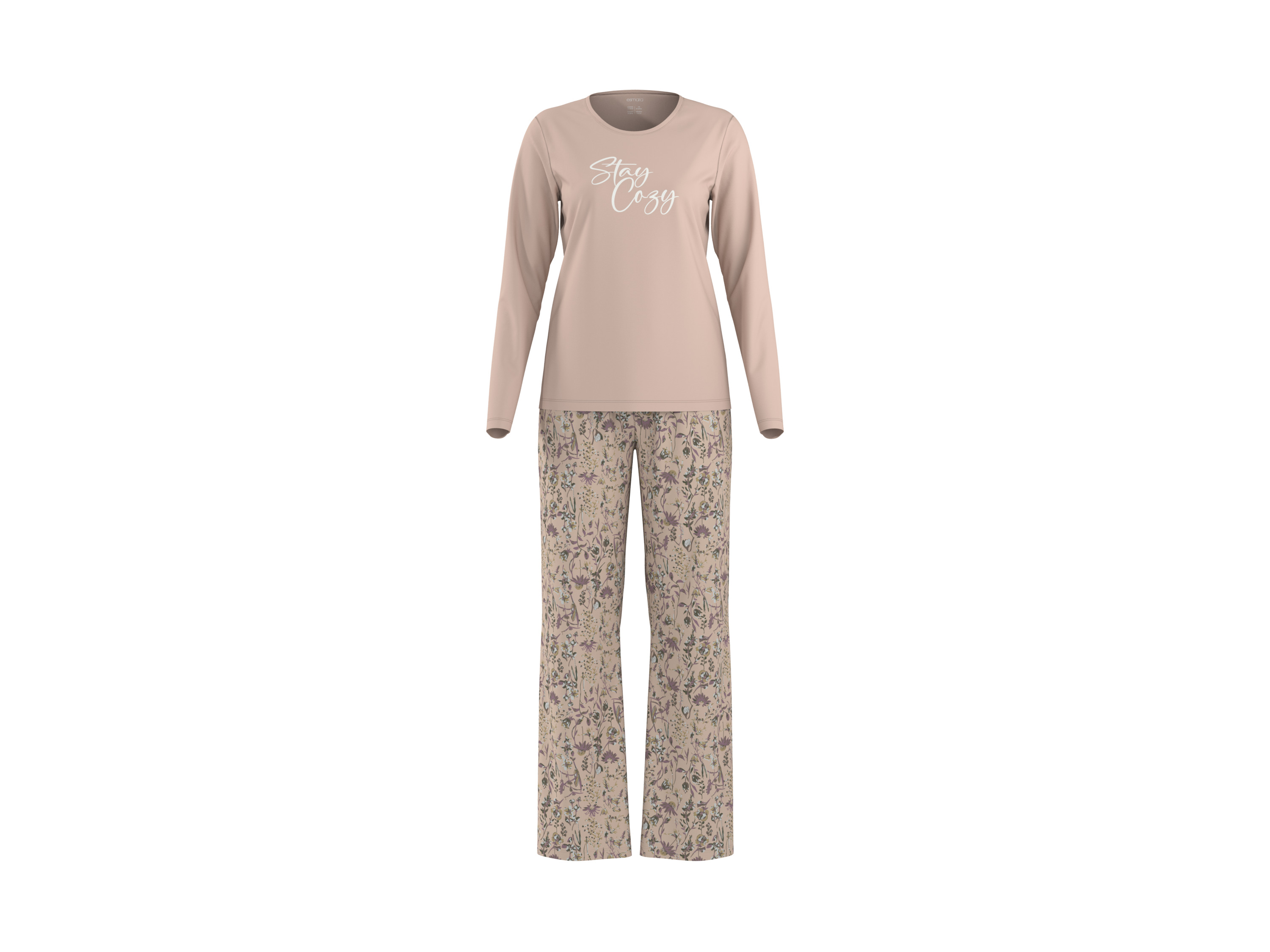 ESMARA® Piżama damska (Fioletowy, XL (48-50))