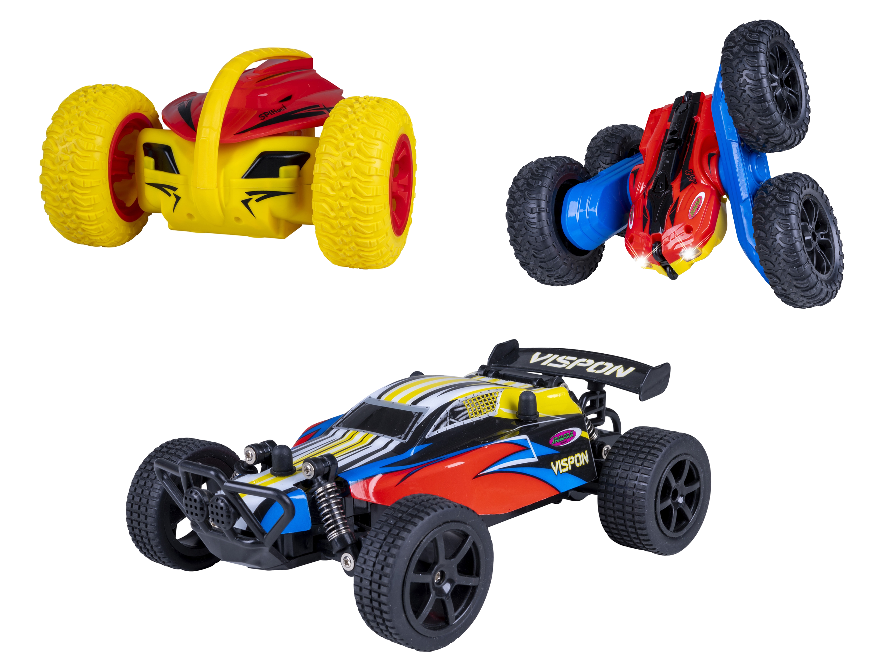 JAMARA Zdalnie sterowany samochód wyczynowy SPINact lub Vispon Buggy lub X-F2