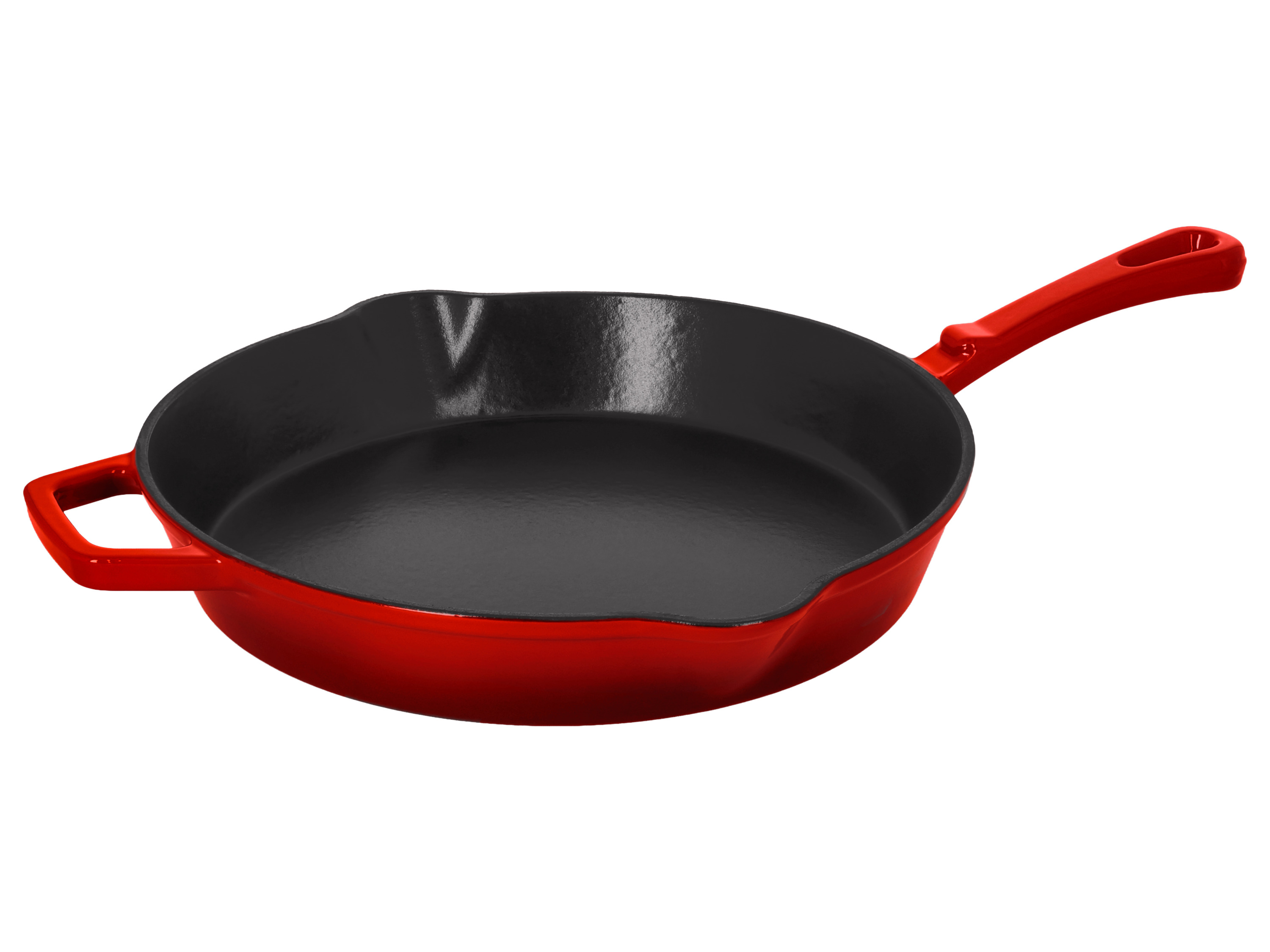 SILVERCREST® Patelnia żeliwna, Ø 30 cm (Czerwony)