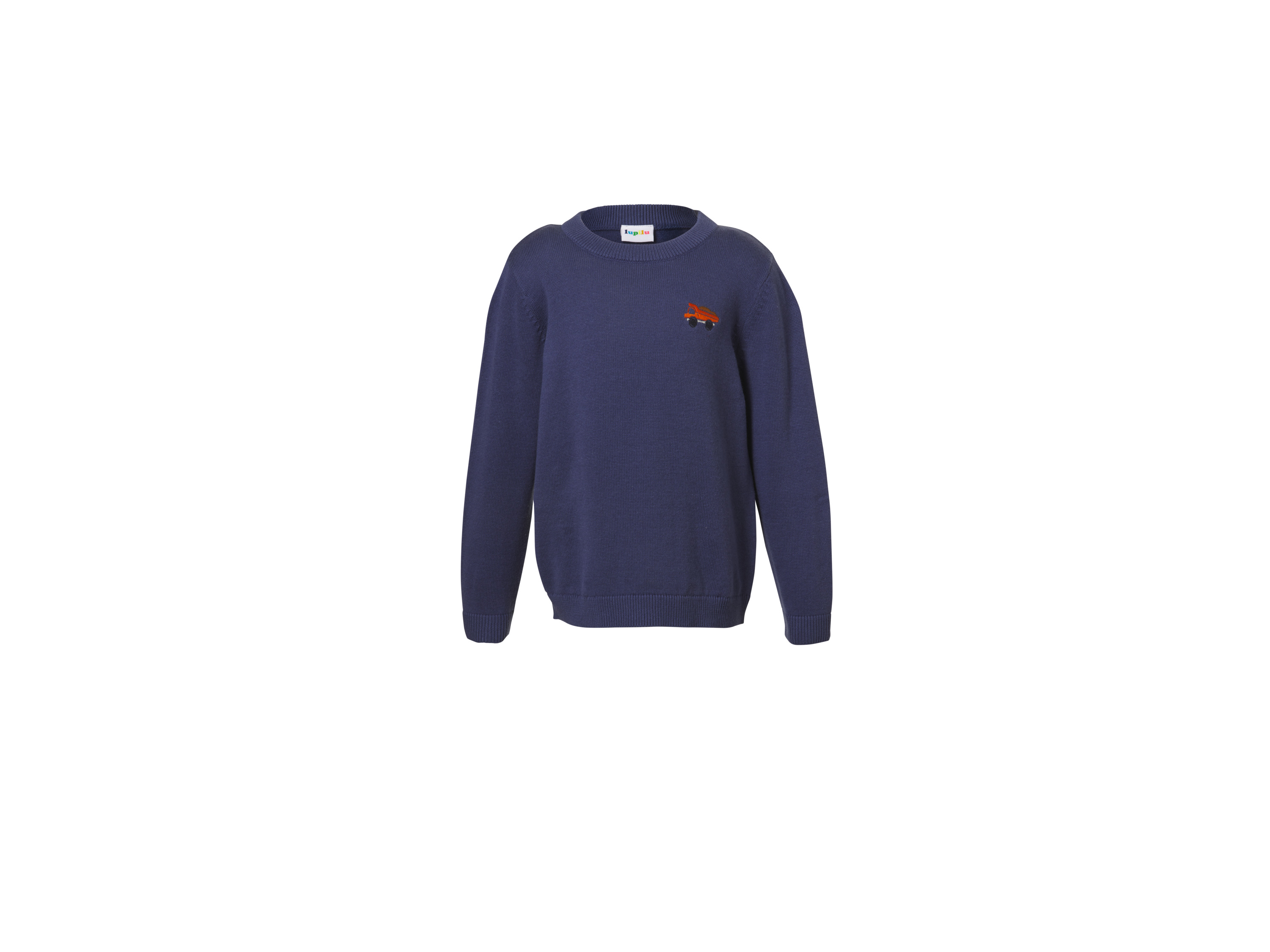 LUPILU® Sweter dziecięcy z bawełny (Niebieski, 110/116)