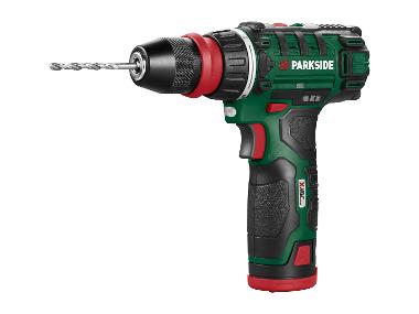 PARKSIDE® Zestaw startowy w walizce z akcesoriami, akumulatorowa wiertarkowkrętarka 12 V, PBSA 12 E4 (z akumulatorem i ładowarką)