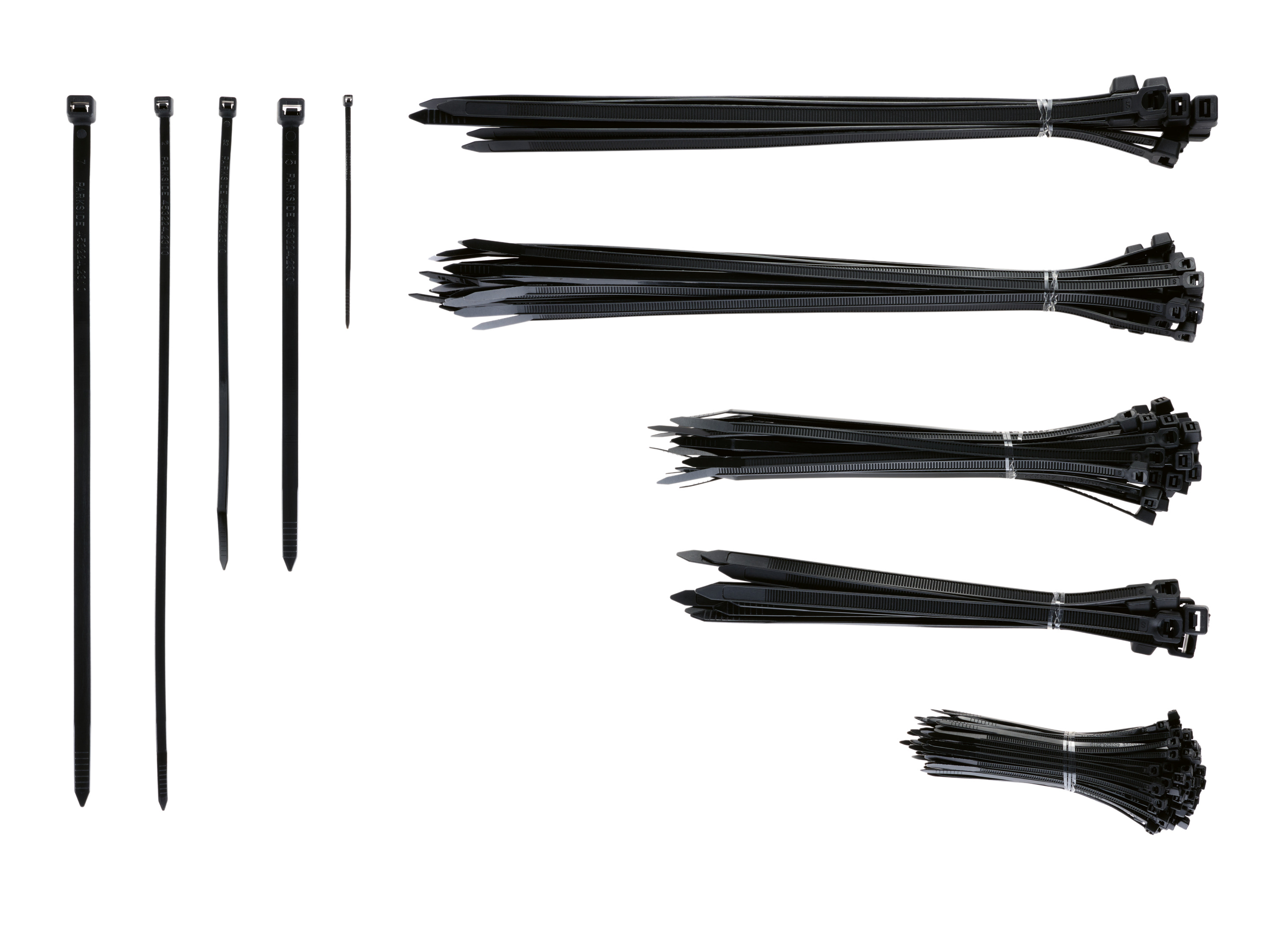PARKSIDE® Zestaw 251 opasek zaciskowych do kabli (Czarny)