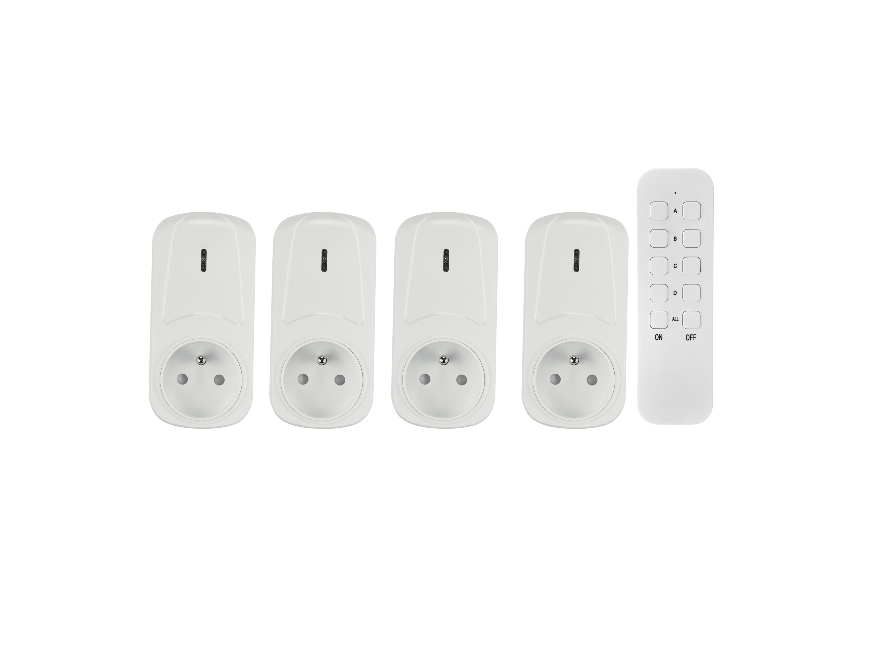 TRONIC® Zestaw przełączników radiowych do użytku wewnątrz pomieszczeń  lub na zewnątrz, 5 elementów lub 3 elementy (Diody LED wewnątrz)