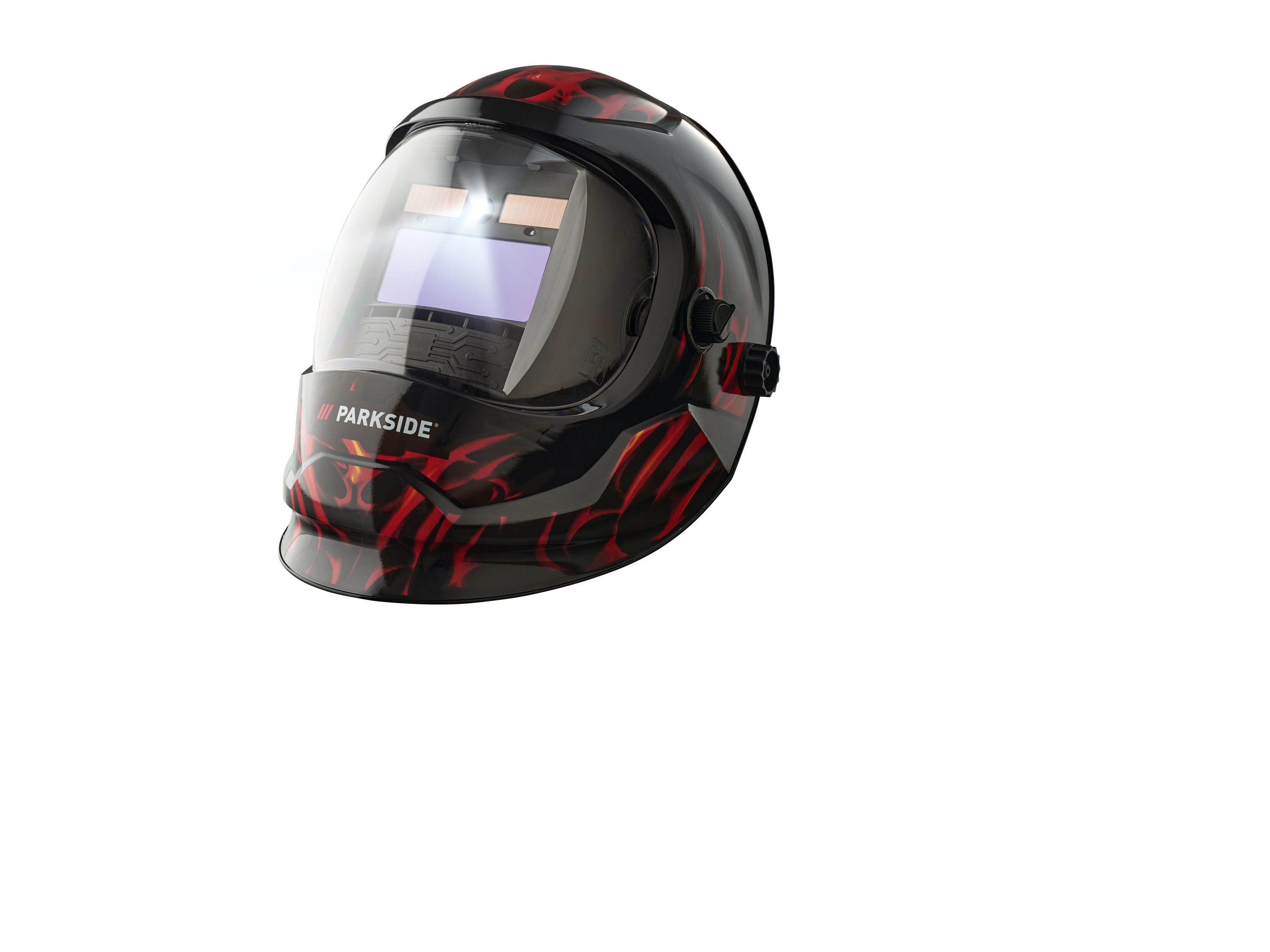 PARKSIDE® Automatyczna przyłbica spawalnicza, PSHL 2 D1 (W płomienie/ czarny)
