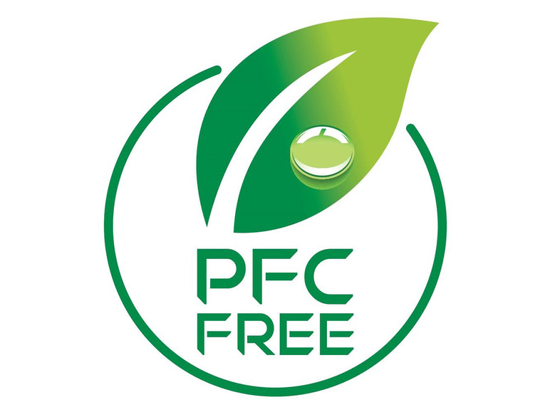 Logo PFC free z zielonym liściem.