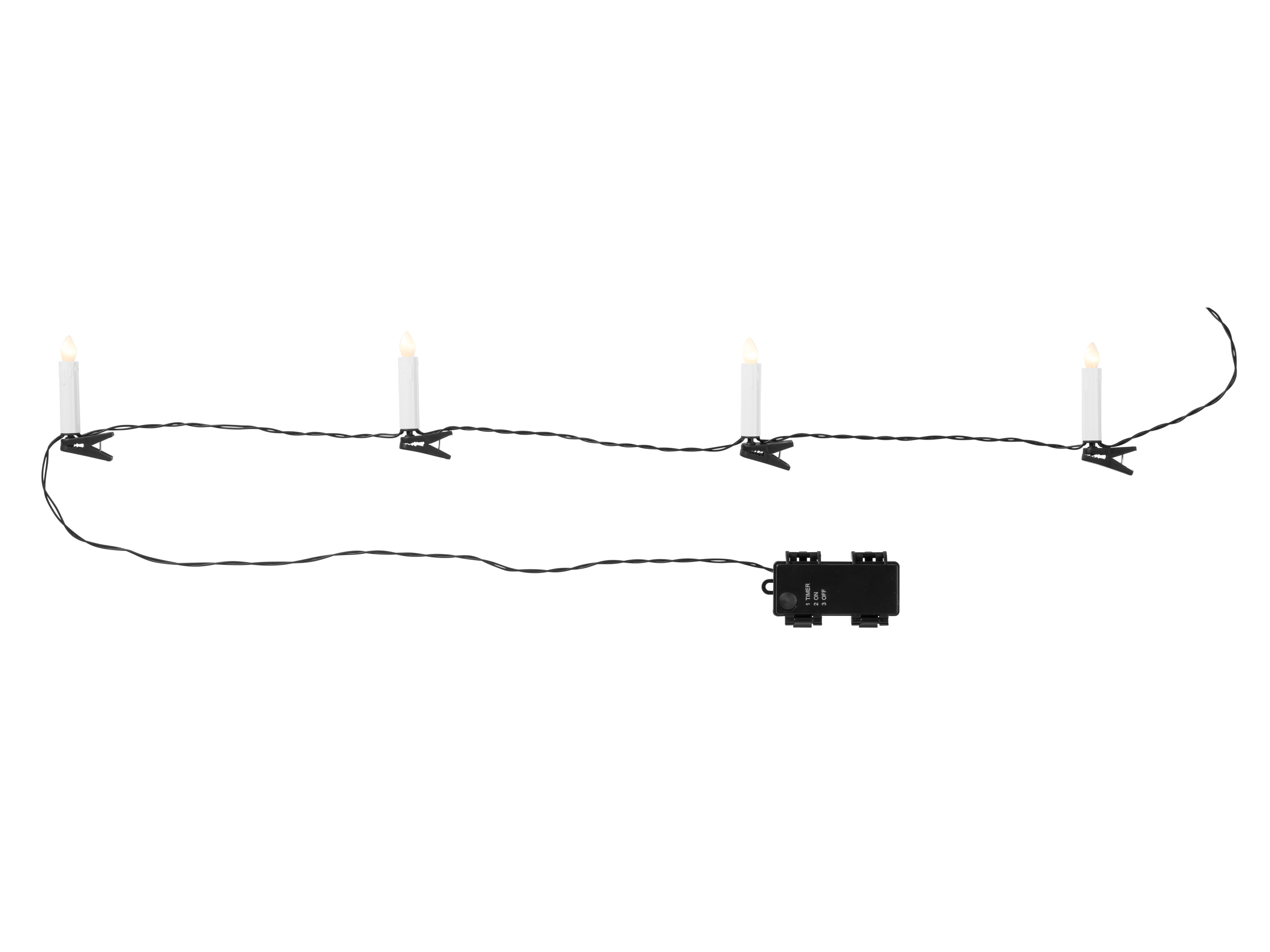 LIVARNO home Lampki na choinkę LED, wygląd świecy (Biały)