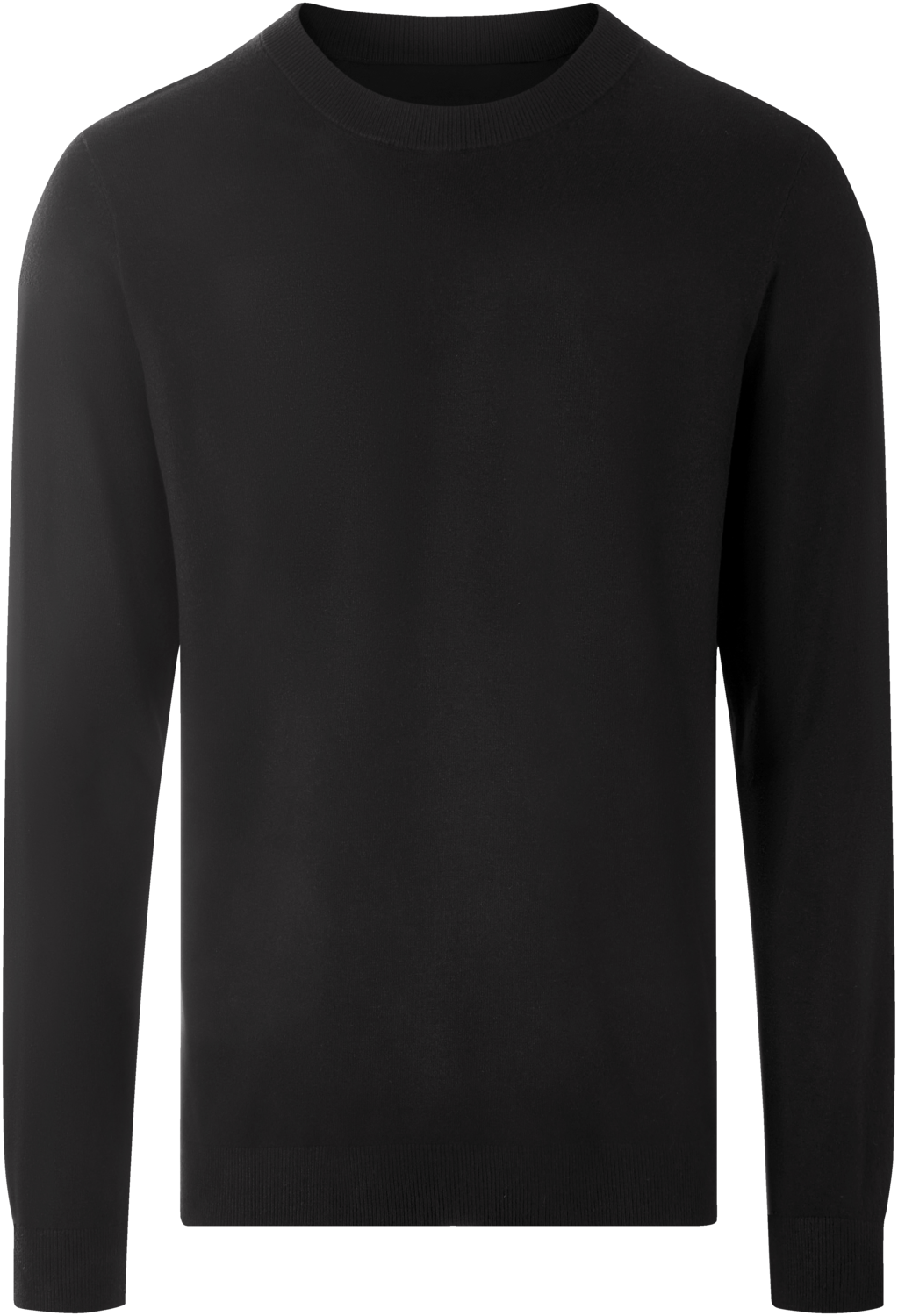 ESMARA MEN Męski sweter z drobnego dzianiny (Czarny, XXL (60/62))