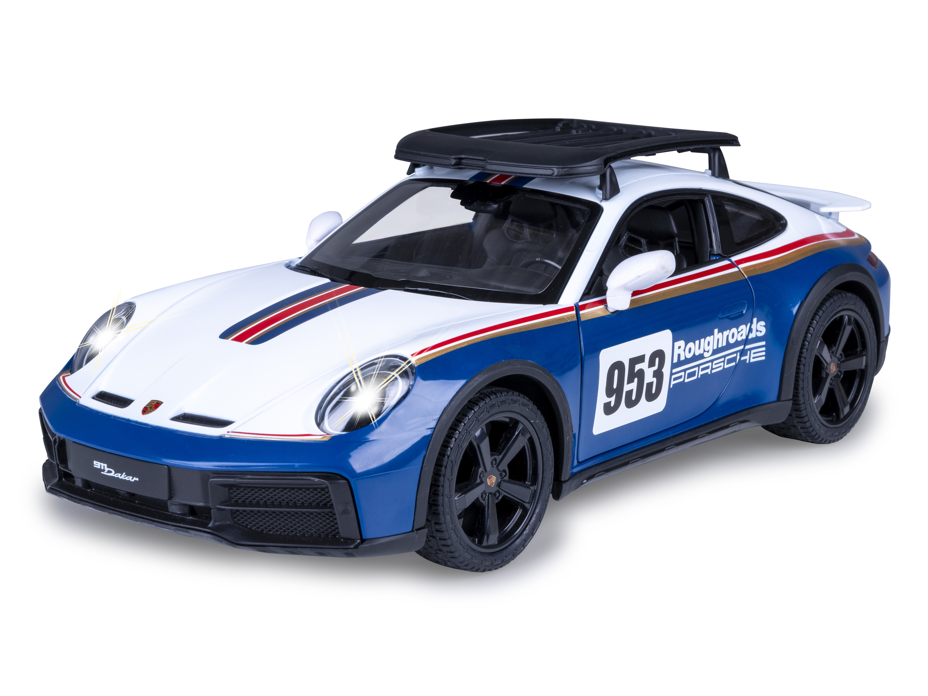 JAMARA Porsche 911 „Dakar Performance”, wierne odwzorowanie lakieru.