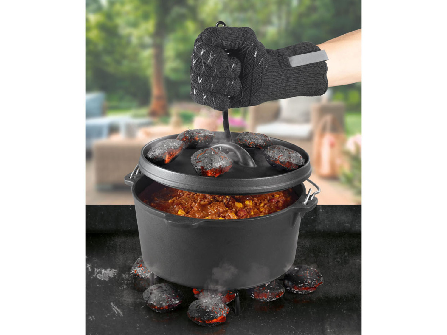 ᐉ GRILLMEISTER Garnek kociołek żeliwny Dutch Oven, 4,2 l / PL / Price