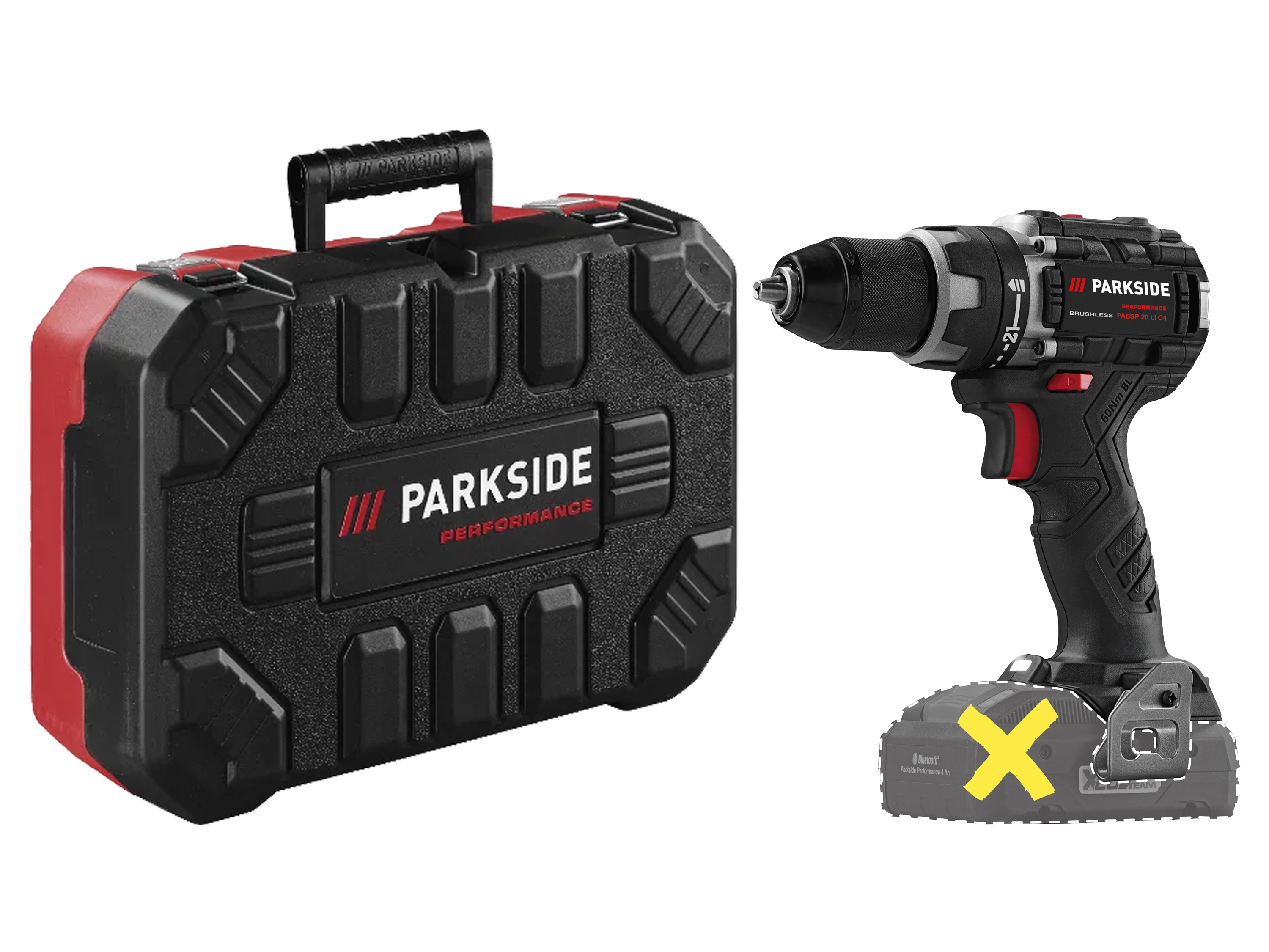 PARKSIDE PERFORMANCE® Akumulatorowa wiertarko-wkrętarka 20 V, PABSP 20 Li C4 (bez akumulatora i ładowarki)