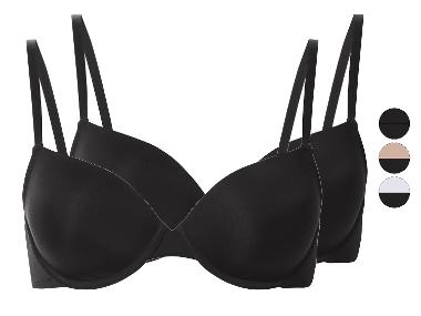 esmara® Biustonosze damskie z fiszbinami, 2 sztuki