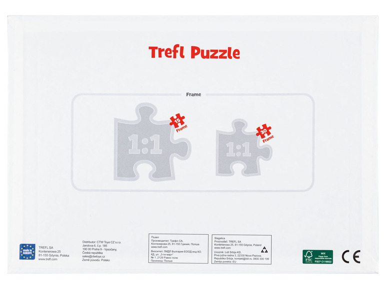 Pełny ekran: Trefl Puzzle ramkowe z postaciami z bajek, 15 elementów / 30 elementów - zdjęcie 4