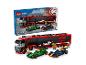 Zestaw LEGO City Formula 1 z ciężarówką, samochodami wyścigowymi i minifigurkami