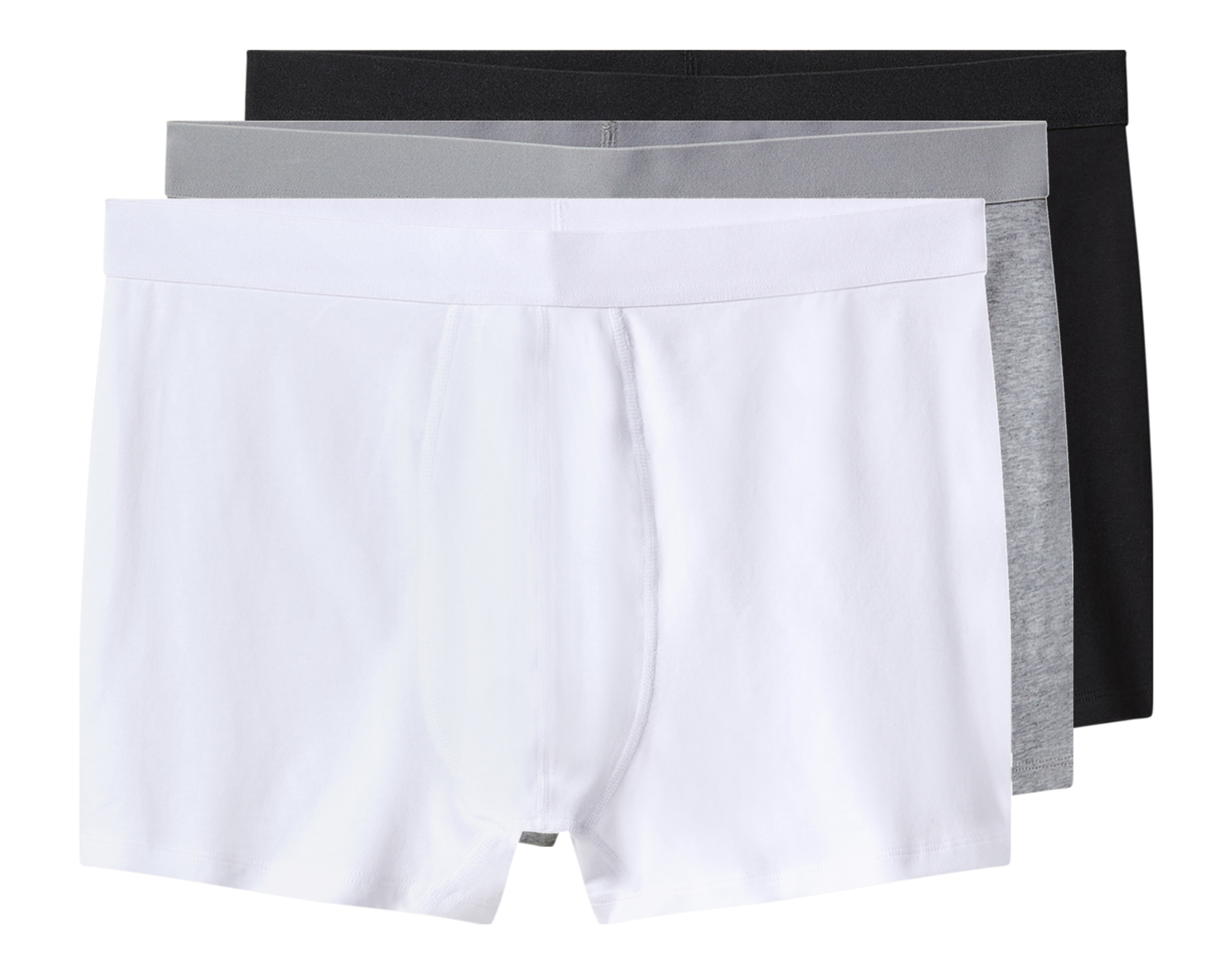 esmara Men Bokserki męskie z bawełną, 3 pary (Czarny/ szary/ biały, 9/3XL)