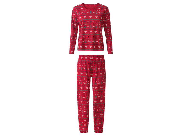 Pełny ekran: esmara® Piżama świąteczna damska z bawełną (bluzka + spodnie) - zdjęcie 7